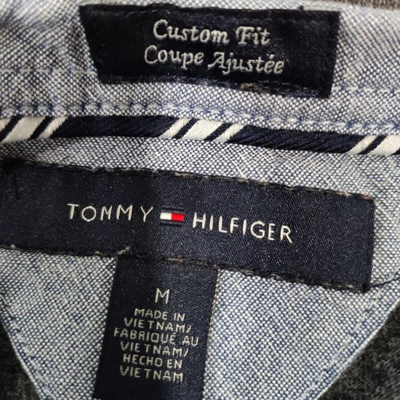 Tommy Hilfiger 1/4 button up shirt men's size M - Picture 4 of 4